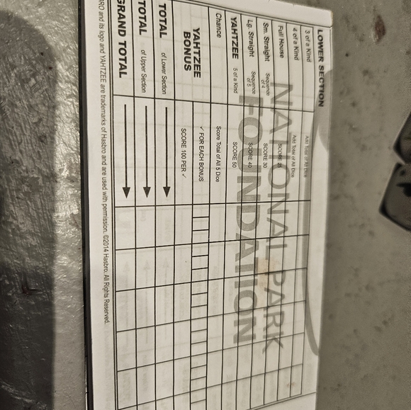 National Parks Yahtzee - Picture 4 of 6